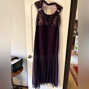 Beautiful purple and black gown/dress!